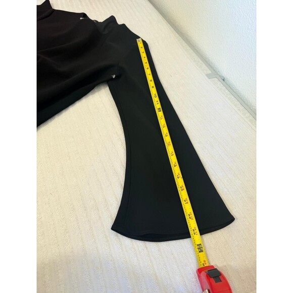 Lafayette 148 New York Pleated A-Line Black MIDI Dress Size M Classic Minimalist - Picture 13 of 16